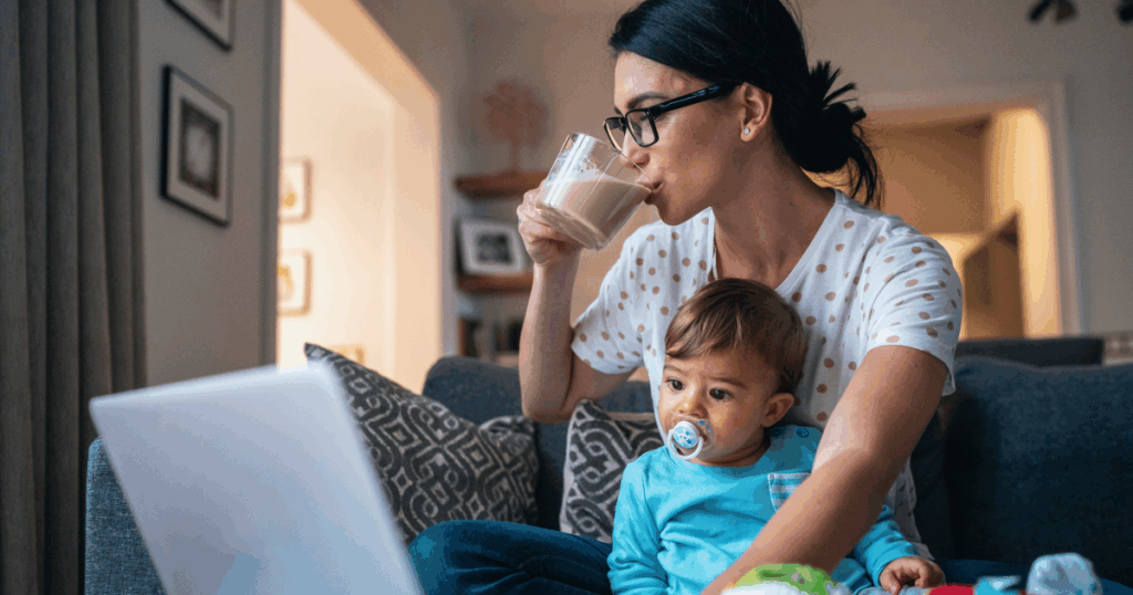 2-1024x538-2 Woman in front of computer with baby