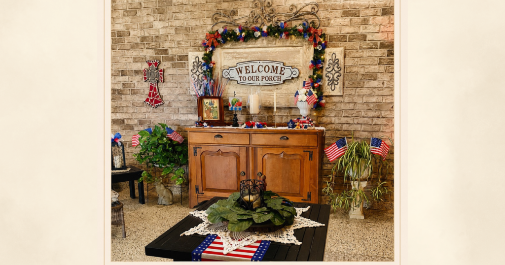 blog-post-pics-copy-2-1-1024x538-1 Patriotic buffet decorated entirely with thrifted, inherited, and repurposed home decor.