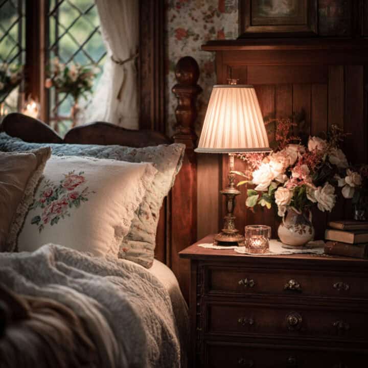 cozy-layered-bedroom-with-lamp-lighting - make a room feel more inviting