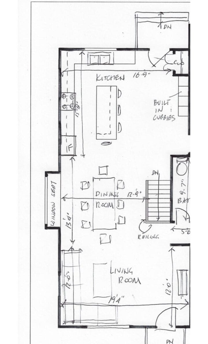 initial-plan-for-reno-720x1192-1 kitchen addition initial sketch open concept