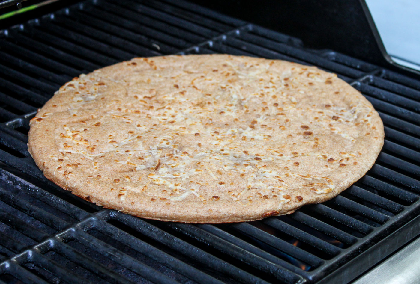 pizza-crust-on-grill Pizza Crust on Grill - Grilled Corn Pesto Pizza
